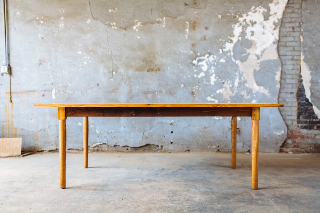 light brown wooden table